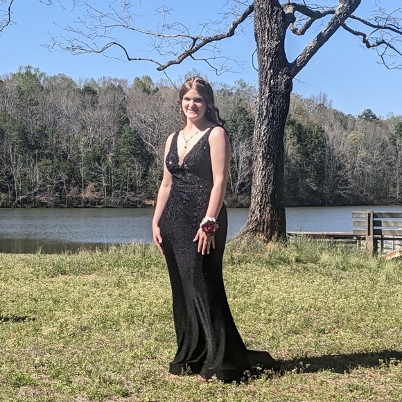 Jovani Black Prom Dress - Picture 2 of 7